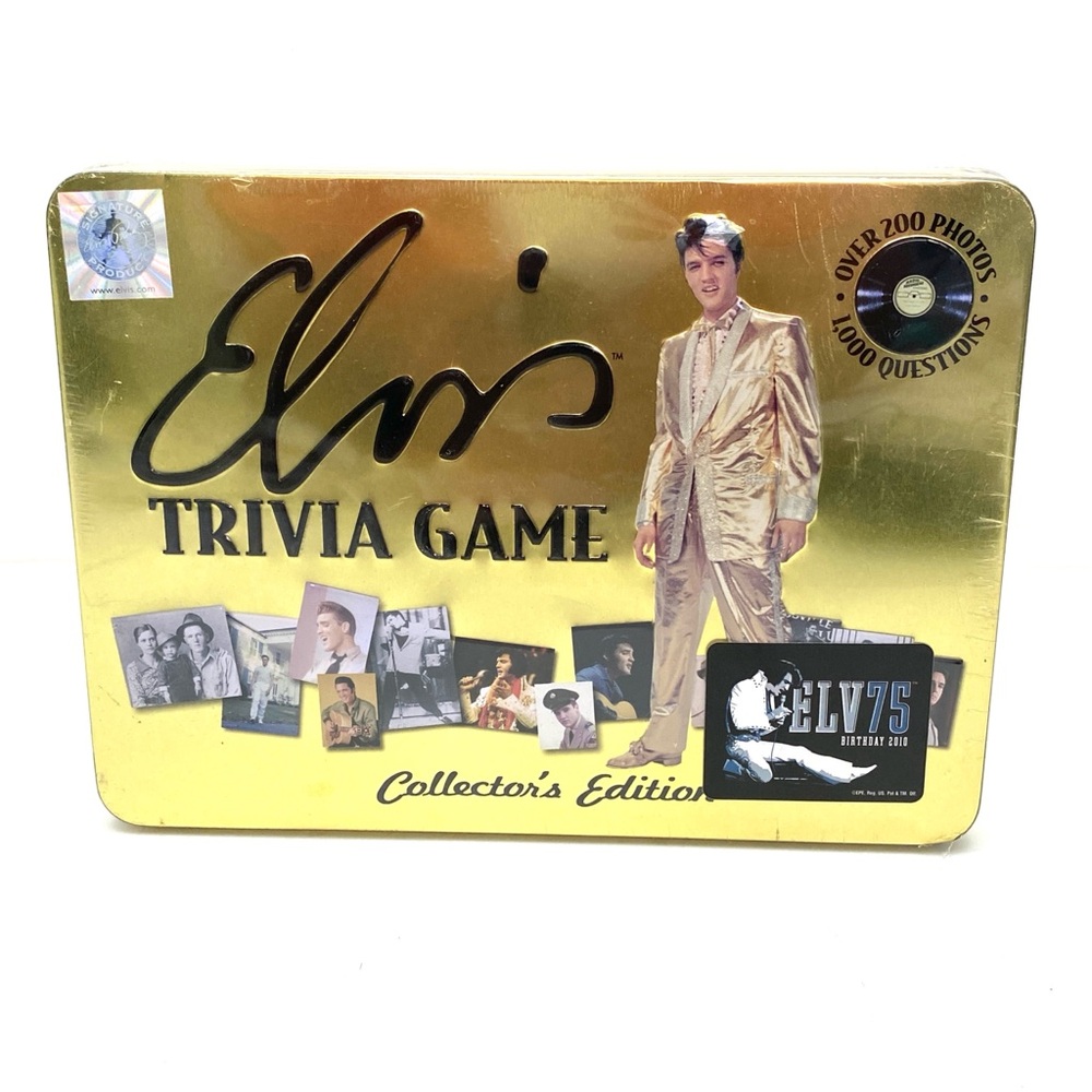 USAopoly Elvis Trivia Game Gold Collectors Edition NWT